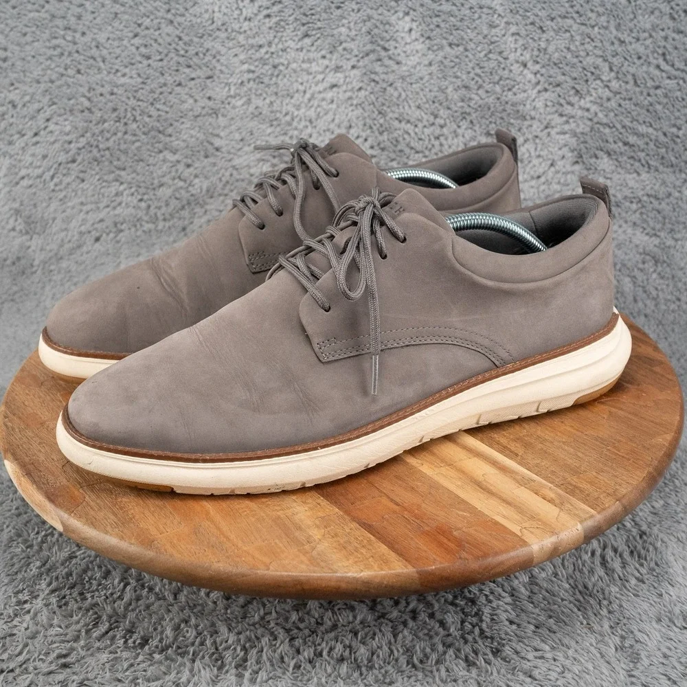 Cole Haan Mens 11.5 M Grand Remix Lace-Up Shoes Grey